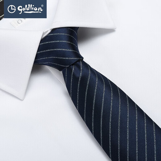 Jinlilai Germany imported fabric striped tie men's high-end business workplace formal wear gift box birthday gift
