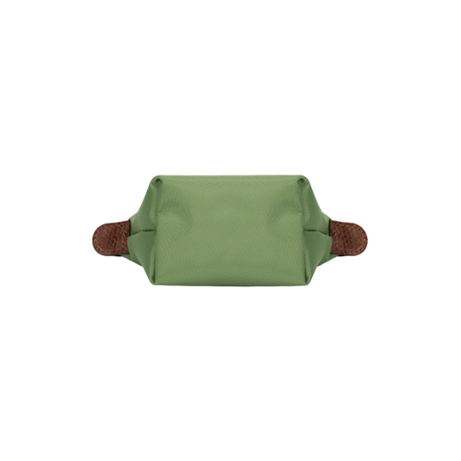 Longchamp Lepliage9 Snap Zipper Ouverture en toile Polyamide Portefeuille portefeuille Green avocat Avocado Green pour femmes