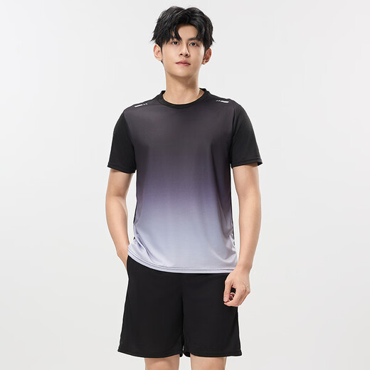 Victoria Traveler Sports Set Men's Summer Fitness Costume Running Speed ​​Dry Clothe Basketball Suit Badminton Suile de formation à manches courtes en soie à glace