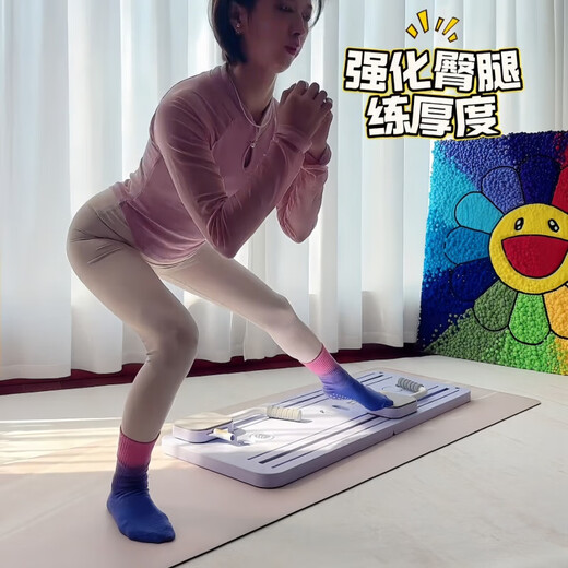 Jiaojing Home Pilates Board Home Pilates Equipment Mini Core Bed Abdominal Board Automatic Rebound Fitness Board Home Pilates Board Pink