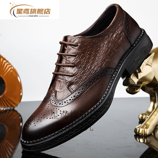Star Yuan Three en cuir sandales en cuir véritable cuir creux de papa Summer des chaussures en cuir à toe carrée douce pour hommes