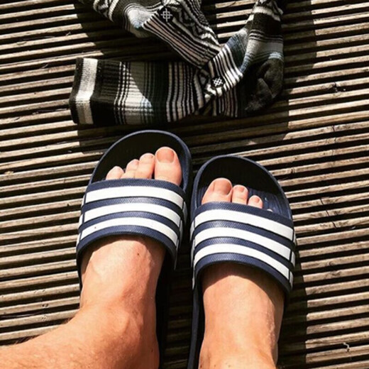 Adidas Pantoffeln Herrenschuhe Frauenschuhe Sommer Sports Strand Sandalen atmungsaktive Sandalen One-Shot Pantoffeln GZ3774 empfohlen, eine große Größe G15892 tiefes Dunkelblau 36.5 zu nehmen