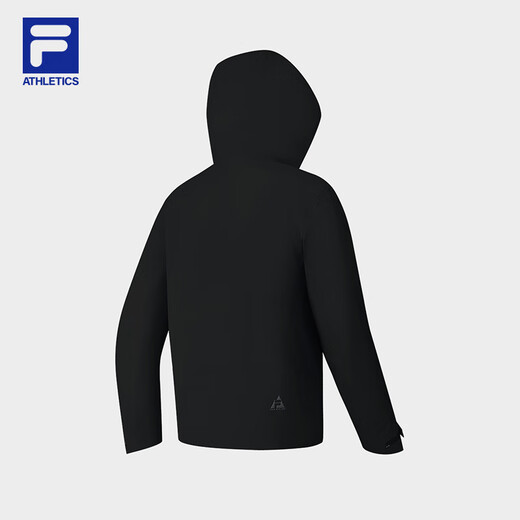 FILA Official Men's Jacket Two-in-One Jacket 2025 Autumn New Outdoor Sports Hooded Jacket for Men Dark Black-BK L 175/96A/L