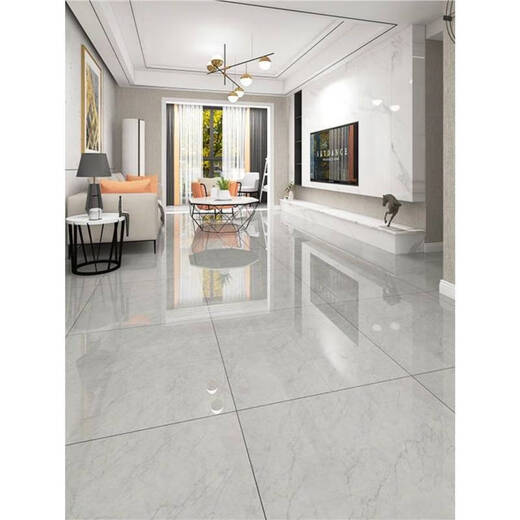 Ni Zhier Custom Engineering Tooling Bright 800x800 Tiles en marbre du corps entier Salon Anti-Slip Tiles Grey Floor Tiles 9918 Gray 800x800