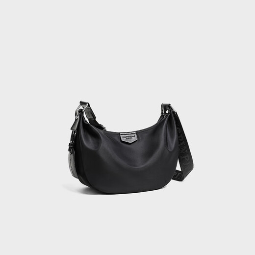 viney's new crossbody bag large capacity shoulder bag commuting cloth bag birthday gift for girlfriend and wife [black] practical and high-end underarm bag simple and lightweight fashion brand light luxury casual dumpling bag