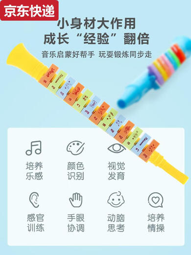 蓝彩何口风琴儿童乐器口琴幼儿喇叭吹口哨竖笛宝宝小喇叭玩具早教 皮卡丘13音口风琴可吹更多歌曲