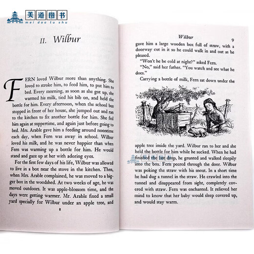 Charlottes Web Charlottes Web Eb White Eb White English Version English Reading Roman Kapitelbuch außerschulische Lesematerialien Lansie Index 680L Newbery Award Gewinnerin Woodrows Familie