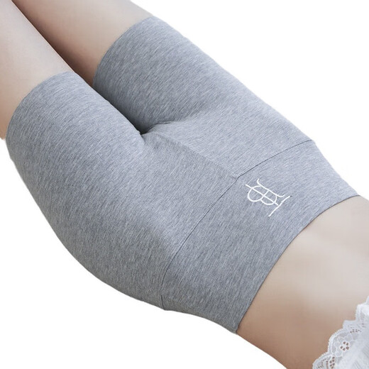 [Algodón puro] Pantalones de seguridad para mujeres Summer delgado gran tamaño de la cintura altas Leggings apretados Leggings l [120-170Jin [Jin equivale a 0.5 kg]]