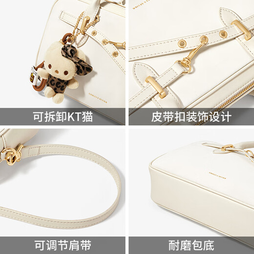 Cnoles Bag Women's Bag 2025 Luxury High-end Bowling Bag Crossbody Bag Chinese Valentine's Day Gift to Girlfriend White - New Holiday Gift to Girls