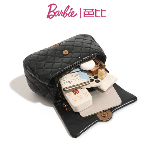 Barbie Women's Bag 2025 New Diamond Flake Small Flavour Light Luxury Brand de luxe à épaules à bandoulière Cadeau pour la femme Gift Birthday