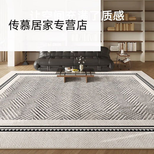 Wenshiou Teppich Wohnzimmer Französisch Retro-Stil Schlafzimmer Nachttäle ohne Care Sofa Couchtisch Floor Matte Großer Bereich Full-Shop Dicked Shanman-15251 1 Stück 200*340 cm (geeignet für 4 Personen oder L-förmige Sofas