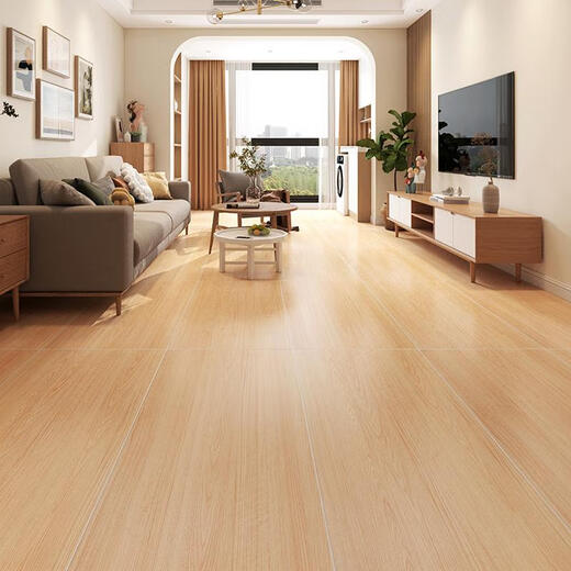Yusenyi Wood Grain Tiles 600x1200 salon chambre Balconie Soft Imitation Floor Tiles non glisser antique 12605