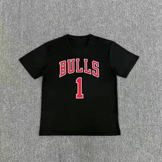 
Qiao Ting Bulls Rose Laven American basketball training suit Quick-drying short-sleeved sports T-shirt shooting suit trendy brand loose summer T6623 White Flyingman XS