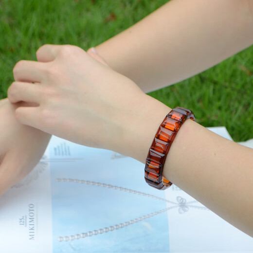 Her generation natural beeswax amber bracelet hand brand bracelet Russian old beeswax for men and women with certificate (761463) 10.33 grams, one item, one certificate