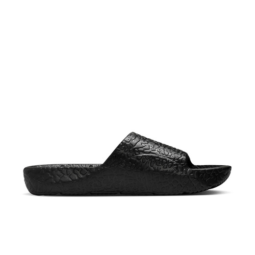Nike Jordan Men's Bathroom Slippers Autumn New Hollow Drainage Slippers Official JORDAN HQ2163 001 Black/White 42.5