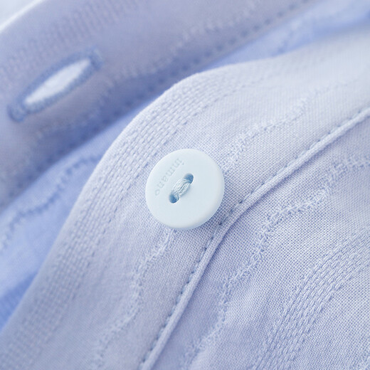 
InMAN pure cotton French ruffled round neck short-sleeved white shirt 2025 summer temperament versatile bow shirt women light water blue S