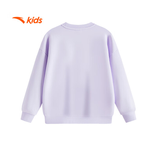 安踏儿童卫衣女童套头衫2025秋季宝宝长袖字母卫衣百搭A62537702