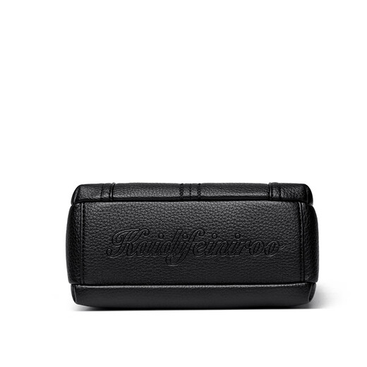 Jingshi Frauenbag 2025 Neue Frauen Umhängetasche High-End Small Square Bag mittleren Alters vielseitiger Crossbody-Tasche weiches Lederschwarz