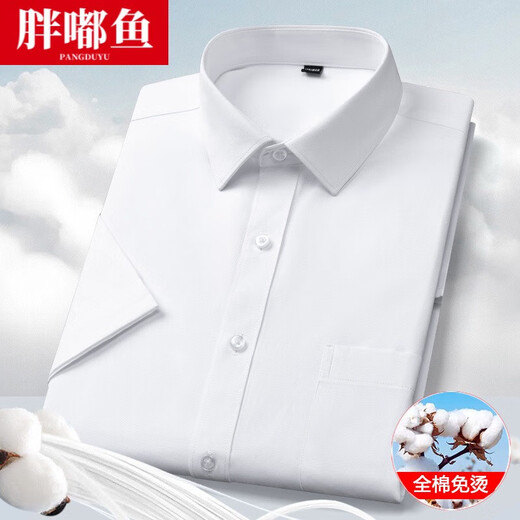 Fish Crunchy Shirt à manches à manches courtes Men Summer New Business Professional Casual Professional Using Coton Color Couleur Couleur de l'âge moyen et à pouces âgées Top DX6624 Vertical Stripes XL (/ 41 [Recommandé 145-160jin [Jin est égal à 0,5 kg] usure]))))