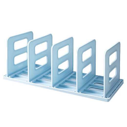 Deli Desktop-Buchstütze, sturzsicher, verdickt, verstärkt, für Kinder, Studenten, Desktop-Aufbewahrungsregal, Schallwand-Rack-Fixierer, Sanlian Yunduo, Weiß