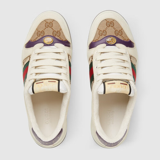 
GUCCI women's shoes, women's cowhide bee embroidered white shoes, sports and casual shoes, dirty shoes, 677423 HVKI0 9765 women's style 39.5