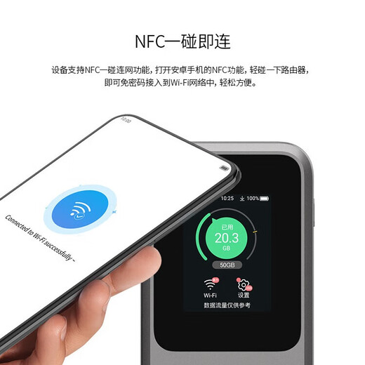 ZTE 5G portátil WiFi7/10000 mAh móvil u60pro enrutamiento de tarjeta N79 agregación de portadores de banda de alta velocidad NFC conexión directa 2025 modelo ZTE u50pro versión mejorada 100G