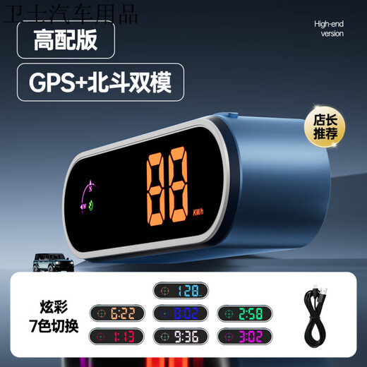 Sulianxing 2025 new car electronic dog head-up display test voice broadcast Beidou HUD car early warning device high-end version - with HUD head-up display + voice