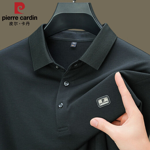 
Pierre cardin high-end men's long-sleeved T-shirt spring and autumn POLO shirt middle-aged dad lapel base shirt business casual top green 15912 M suggest 90-120Jin [Jin equals 0.5 kg]
