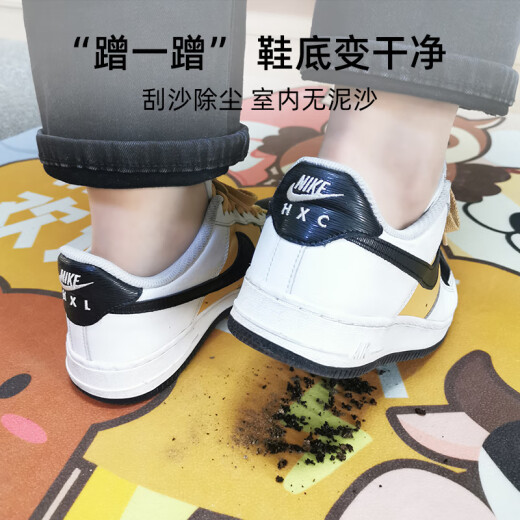 像素入户门地垫进门脚垫门口PVC皮革门垫可擦洗耐脏防滑垫可裁剪垫子 现代15042 120cm*240cm (皮革 一擦即净)