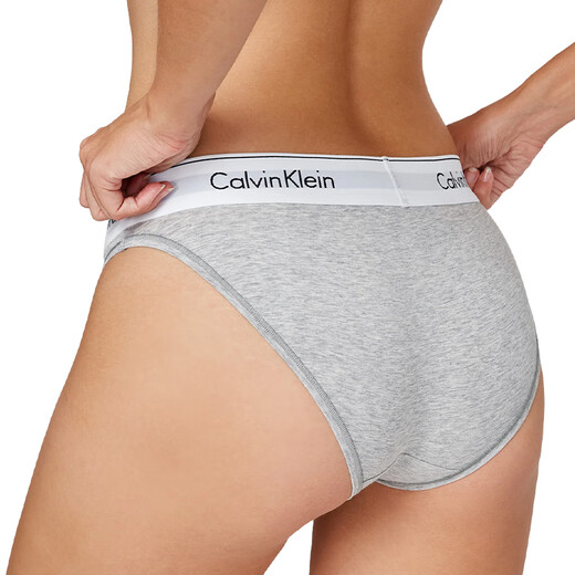
Calvin Klein women's underwear ck bikini briefs women's F3787E020-Coconut blue gray M