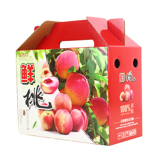 5Jin [Jin es igual a 0.5 kg] Embalaje de la caja de regalo Peach Carton 10Jin [Jin es igual a 0.5 kg] Peach Yellow Peach Peach Big Red Red Fruit Box 3895/Blue Fresh Peach Dos manos 8-10Jin [Jin es igual a 0.5 kg]