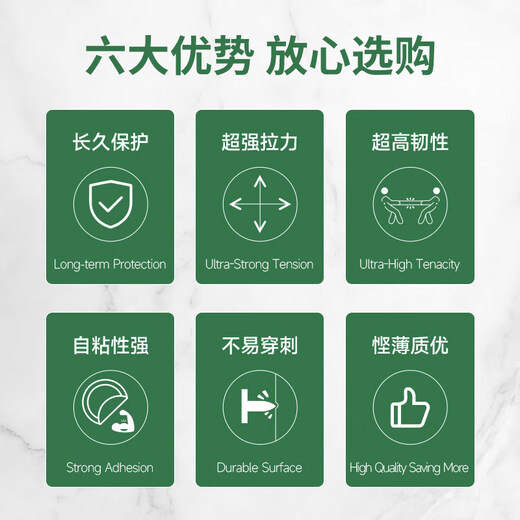 HOOYE 3508 stretch film 8cm wide small roll ultra-thin 1.5 silk packaging film protective film packaging film PE takeaway leak-proof packaging box sealing cling film about 150 meters single roll