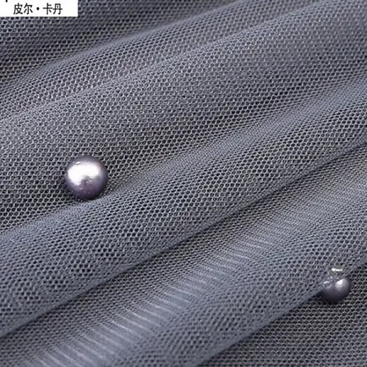 Falda de malla de hada de primer tamaño de primer tamaño Diseño plisado de longitud media 2025 Nuevo estilo gris (longitud de falda 82 cm) M 80-120Jin [Jin equivale a 0.5 kg]