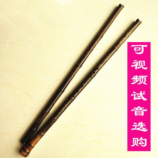 管子先生洞箫精品素箫手工调音八孔六孔紫竹一节专业萧乐器EFGA调 8孔G调正手带根