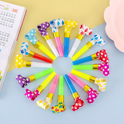Children's toys birthday dragon blowing whistle funny creative blowing roll street stall toy wholesale party help new dragon blowing whistle [10 random]
