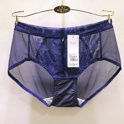 BEYZK2024春夏新款艾慕12242中高腰网纱速干包臀性感提臀收腹女士内裤 玉橘粉 M