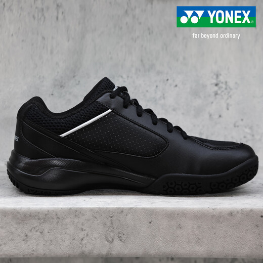 YONEX2025 new Yonex badminton shoes yy men's comfortable cushioning anti-slip professional sports shoes black grade black SHB470 new sports shoes men's 44