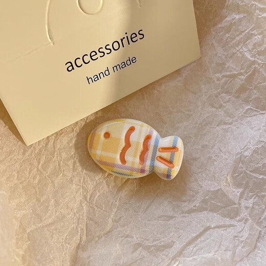 Girly cream candy color cute snapper fish hairpin sweet ins bangs cartoon clip day headdress small fish hairpin 5 pieces