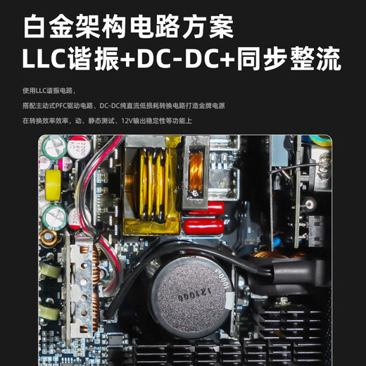 Aigo (aigo) ES SUPER 1250W Gold Medal Full Module White Desktop Computer Host Power Supply ATX3.1/Full Japanese Capacitor/ECO Intelligent Start and Stop