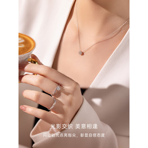 CRD 18K gold diamond ring, real diamond group-set engagement ring, women's wedding ring, track_Pt950 platinum diamond ring, about 5 minutes in total, please contact customer service for the ring number_