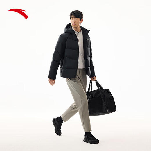 ANTA Bread Down Jacket丨Men's Short Down Jacket Winter Warm Hooded Commuting Jacket Top