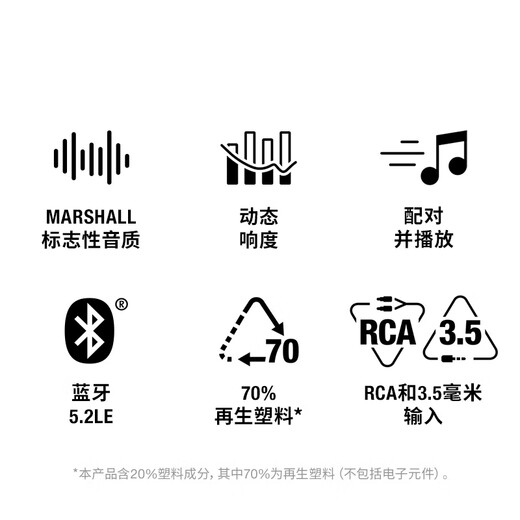 Marshall STANMORE III speaker 3rd generation wireless Bluetooth rock home heavy bass birthday New Year gift computer audio black