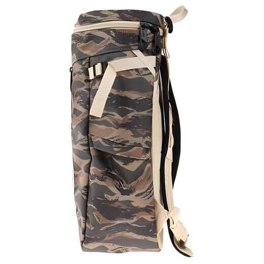 Die Nordflächen bemalte Tarngedruckte Reißverschluss Öffnung und Schließung recycelter Polyesterfaser -Recycling -Nylon -Rucksack für Männer und Frauen New Grey Green