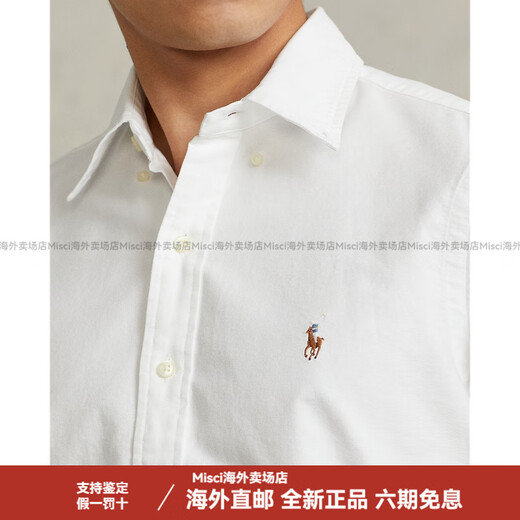 Ralph Lauren Men's Clotic Classic Oxford Camiseta de manga corta RL11969 100-White XS