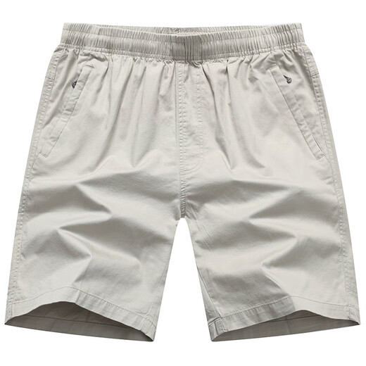 Исаак Пол Pure Cotton Shorts Мужские свободные пять кварталов летняя мужская внешняя одежда в середине брюк папа повседневные брюки на молнии ya9227 Grey [Pocket Zipper] L _120-135 Jin [Jin равняется 0,5 кг] вокруг