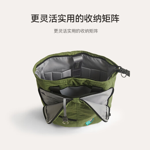 BAGSMART通勤背包两用双肩包大容量托特包户外休闲电脑包学生书包 绿色