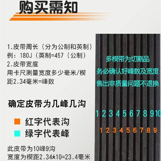 
SanLUX (SANLUX) PJ multi-groove multi-wedge belt 485J 490J 495J 500J 505J 510J 515J 520J 525J belt 505J (PJ1283) 3 teeth