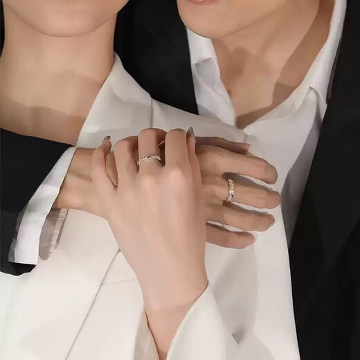 Mengkeduo, the sun and the moon shine together, couple rings, adjustable rings, high-end confession of love, proposal, Valentine’s Day gift for girlfriend, couple rings, the sun and moon shine together,