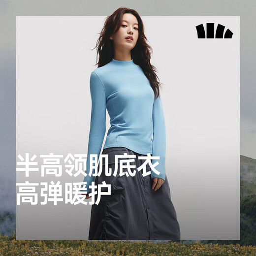 Beneunder bottoming shirt for women, slimming, solid color, versatile, slim fit, long-sleeved muscle base for women, highly elastic and breathable, graphite gray L