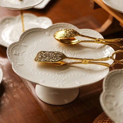 Jiayi Kitchen Decorative Dessert Table Display Rack Ornaments European Cold Dinner Tea Break Table Dessert Tray Afternoon Tea Dessert Rack Six-piece Set